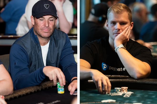 Jackson Warne jugando al poker.