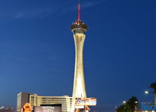 Vista exterior de The STRAT Hotel, Casino & Tower en Las Vegas
